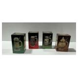 (4) Avon Ceramic Steins with Original Boxes
