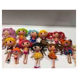 Lalaloopsy Dolls with Varying Hair Styles and Clothing