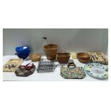 Kitchen Utensils, Baskets, Owl Motif Bag, and More