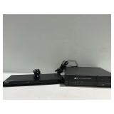 Zenith Stereo Video Recorder and Sony Blu-Ray Disc/DVD Player... both power on