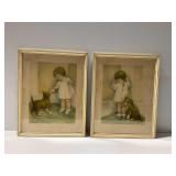 (2) Bessie Pease Gutmann Framed Prints