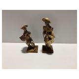 (2) Corn Husk Figurines Depicting Farm Workers