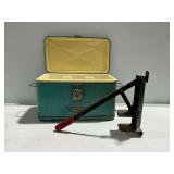 Vintage Thermos Ice Chest and King Aluminum Can Crusher