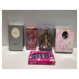 (4) Barbie Dolls and Figurine Stampers Set