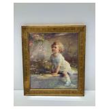 "Home of the Blue Bird" Zula Kenyon Framed Print