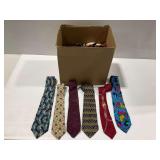 Variety of Various Pattern Neckties