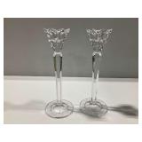 Pair of Marquis by Waterford Crystal Star Candlestick Holders