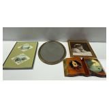 Wall Decor, Mirror, and "Footprints" Christian Clock