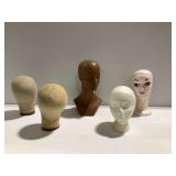 (5) Mannequin Heads