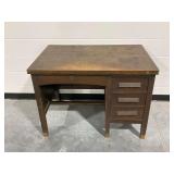 4-Drawer Wooden Kneehole Desk