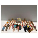 Fashion Dolls Including Barbie and Bag of Clothing