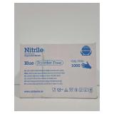 Rubberex GentleTouch Blue Nitrile Powder Free Disposable Gloves 1000 Count Size Large