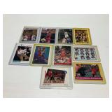 (10) Michael Jordan Trading Cards with Protective Holders