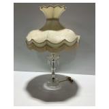 Crystal Table Lamp with Fabric Shade...works