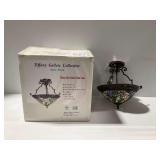 Tiffany Gallery Collection Semi Flush Stained Glass Lamp