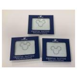 (3) Swarovski Crystal Tattoo Disney Elements