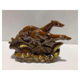 Vintage Ceramic Greyhounds TV Lamp...works