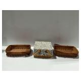Woven Wooden Baskets Including Longaberger
