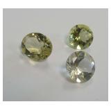 (3) Faceted Lemon Quartz Gemstones...8.95 carats