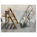 (2) Stepladders ...Wooden and Aluminum Models
