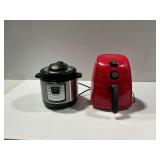 Instant Pot Lux Mini and Bella Air Fryer... both power on
