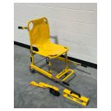 Yellow Stair Chair with Restraints and Mounting Bracket