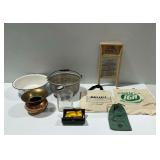 Household and Promotional Items with Dubl Handi Washboard and Union Pacific Spittoon