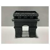 Cast Iron Arc de Triomphe Replica with Interior Candle Holders