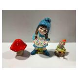 (3) Garden/Lawn Ornamentals... see photos and description