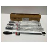4-Pack of 3/8 in. Drive 18 in. Extra Long Ratchets