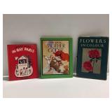 Vintage Hardcover Books Including Jeanne Marie in Gay Paris and Flowers in Colour