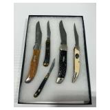 (5) Pocket Knives with Camillus, Ka-Bar, and Schrade
