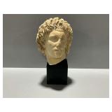 Sculpted Bust of Alexander the Great on Black Display Stand...see photos