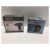 New in Box Master Mechanic 1/2 in. Air Impact Wrench and Senix 20V Cordless Detail Sander