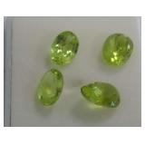(4) Faceted Perdot Gemstones.....3.85 carats