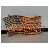 Lighted American Flag Wall Decor