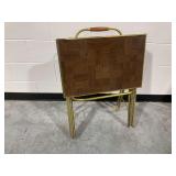 (4) MCM Folding TV Trays with Stand