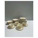 MCM  Homer Laughlin Golden Wheat Pattern Dinnerware with 22K Gold Trim and Separate Plate