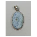 Larimar Pendant in Sterling Silver