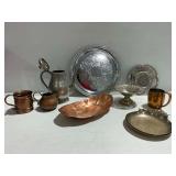 Metal Serving Pieces and Tableware