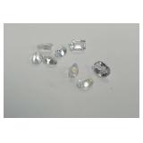 Faceted Clear Quartz Loose Gemstones....4.40 carats