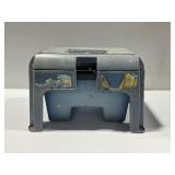 Rubbermaid Plastic Step Stool Toolbox with Garden Hand Tools