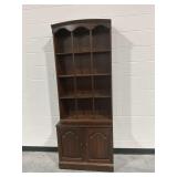 Wooden Bookcase/Display Unit with Lower Cabinet
