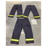 (3) Fire-Dex Extrication Pants Size 36 and 40
