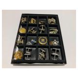 Cufflinks and Brooches Assortment