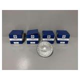 (4) GE All Glass Sealed Beam Lamps