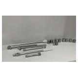 Wright Chrome Socket Wrench Set 1 in. Drive SAE