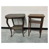 (2) Wooden Accent Tables