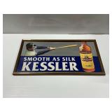 Kessler Smooth as Silk Whiskey Advertising Sign