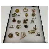 Costume Jewelry Screw Back Earrings